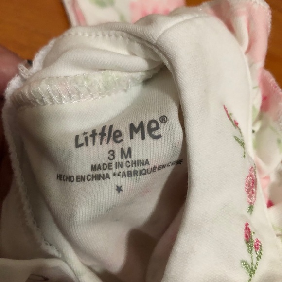 Little me floral Onsie 3M NWOT - Picture 3 of 3